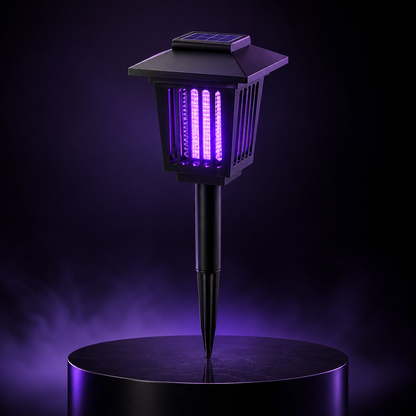 Solar Mosquito Zapper Light – Outdoor Garden Stake Lamp, UV Insect Killer, Solar Powered, Dual Mode (Mosquito Control + Pathway Lighting), Weather Resistant, Easy Setup-YAO