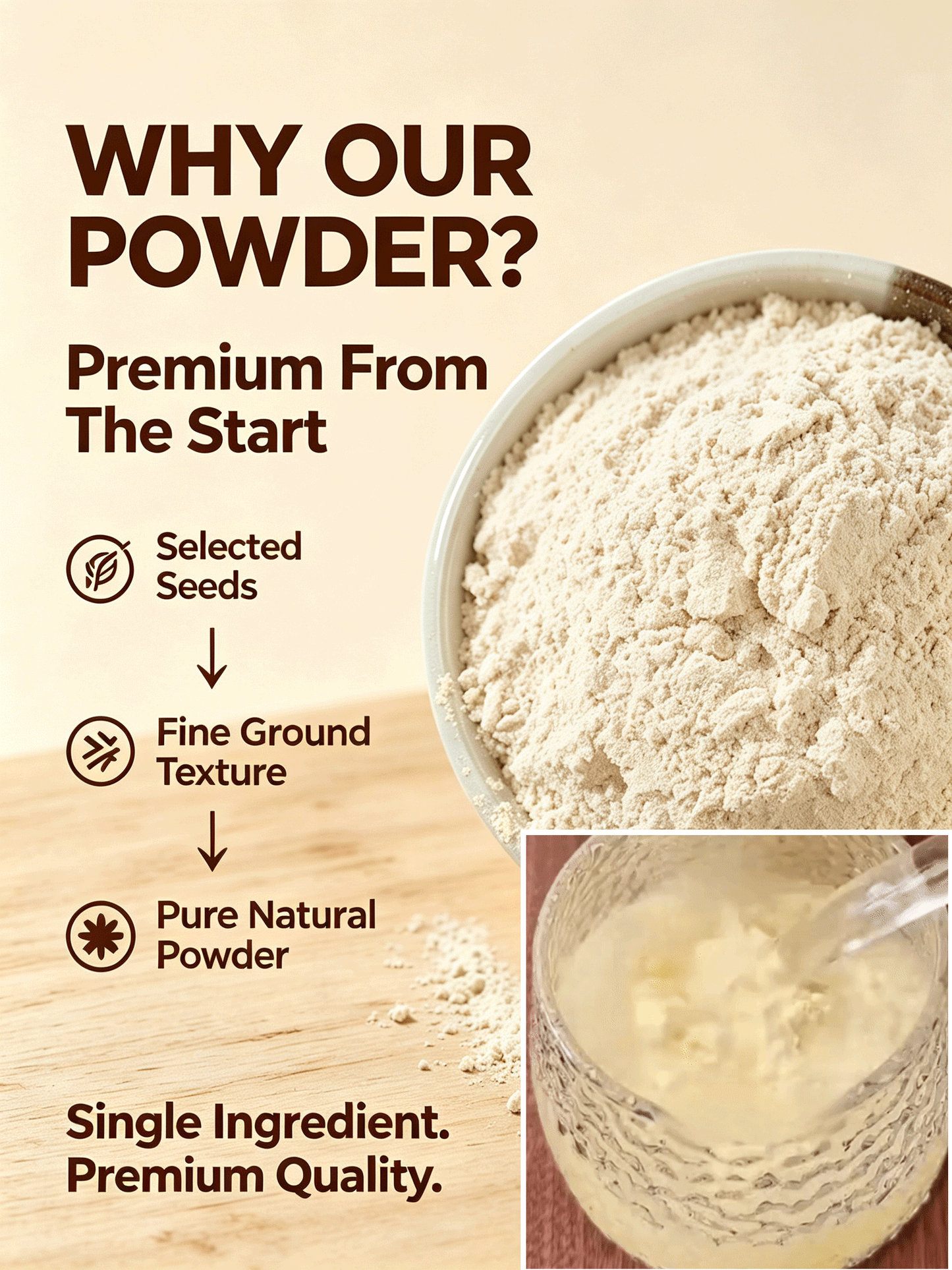 🍈 Premium Seed Powder Blend | Smooth Taste, Easy Nutrition-YAO