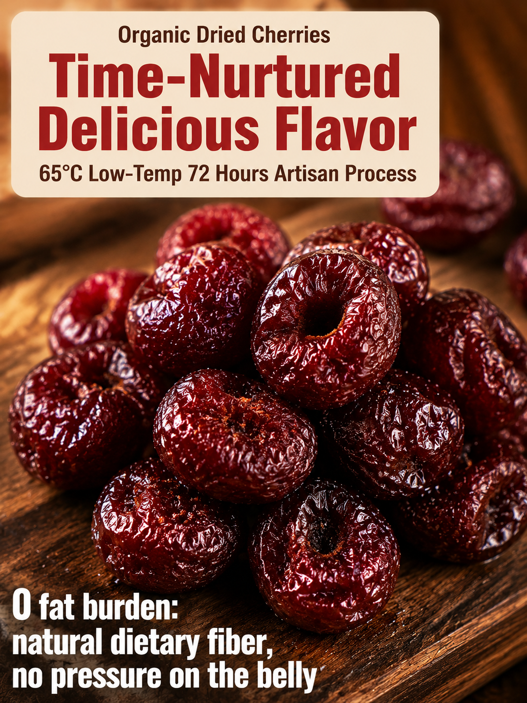 🍒Dried Sour Cherry Snacks, Natural Pitted Fruit Treats-YAO