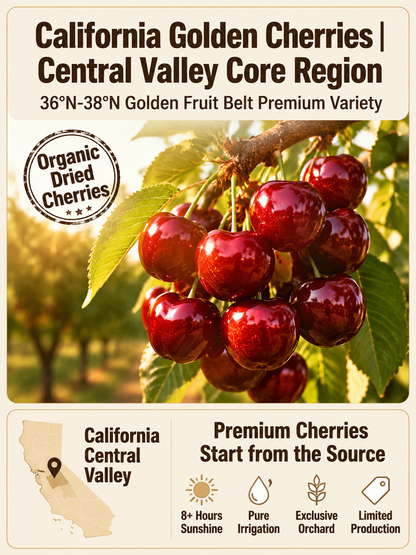 🍒Dried Sour Cherry Snacks, Natural Pitted Fruit Treats-YAO