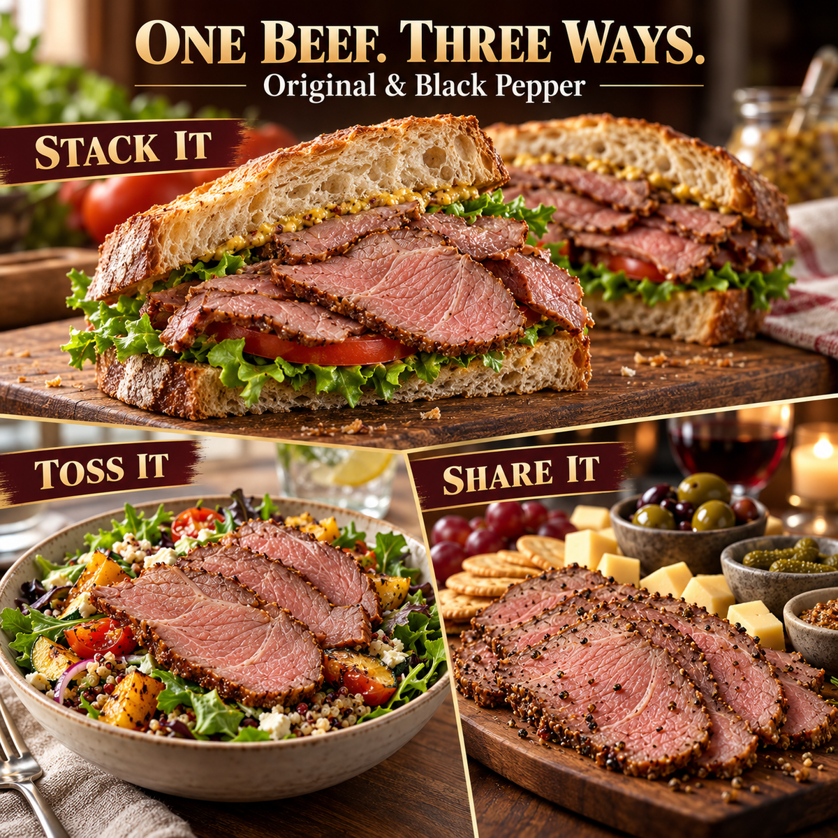 🥩 Pastrami Beef Slices – Tender & Juicy, Ready to Eat-TTR