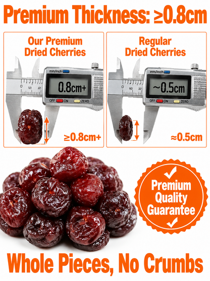 🍒Dried Sour Cherry Snacks, Natural Pitted Fruit Treats-YAO