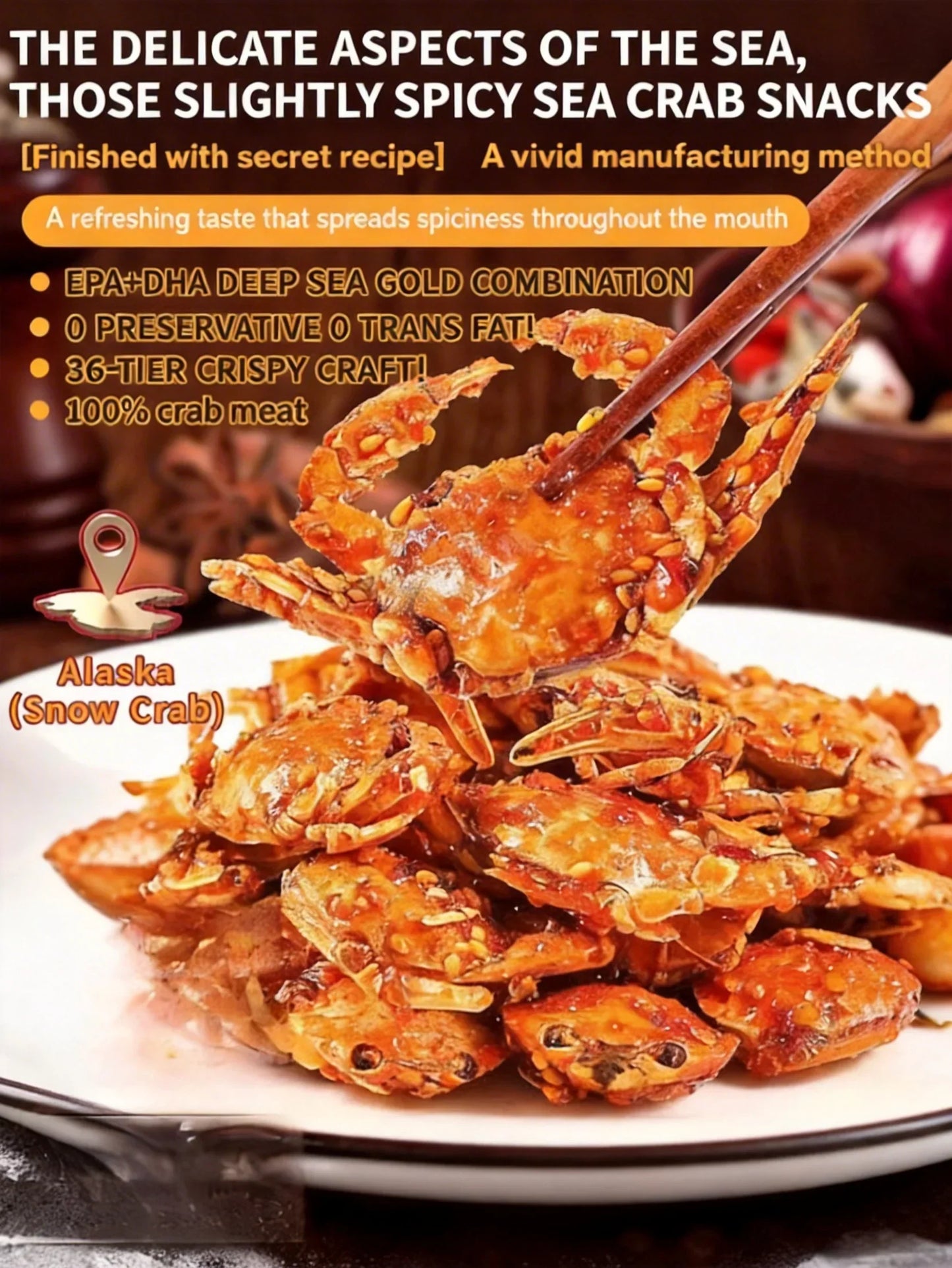 Alaskan Snow Crab Ready-to-EatCrispy Crab-YAO（副本）