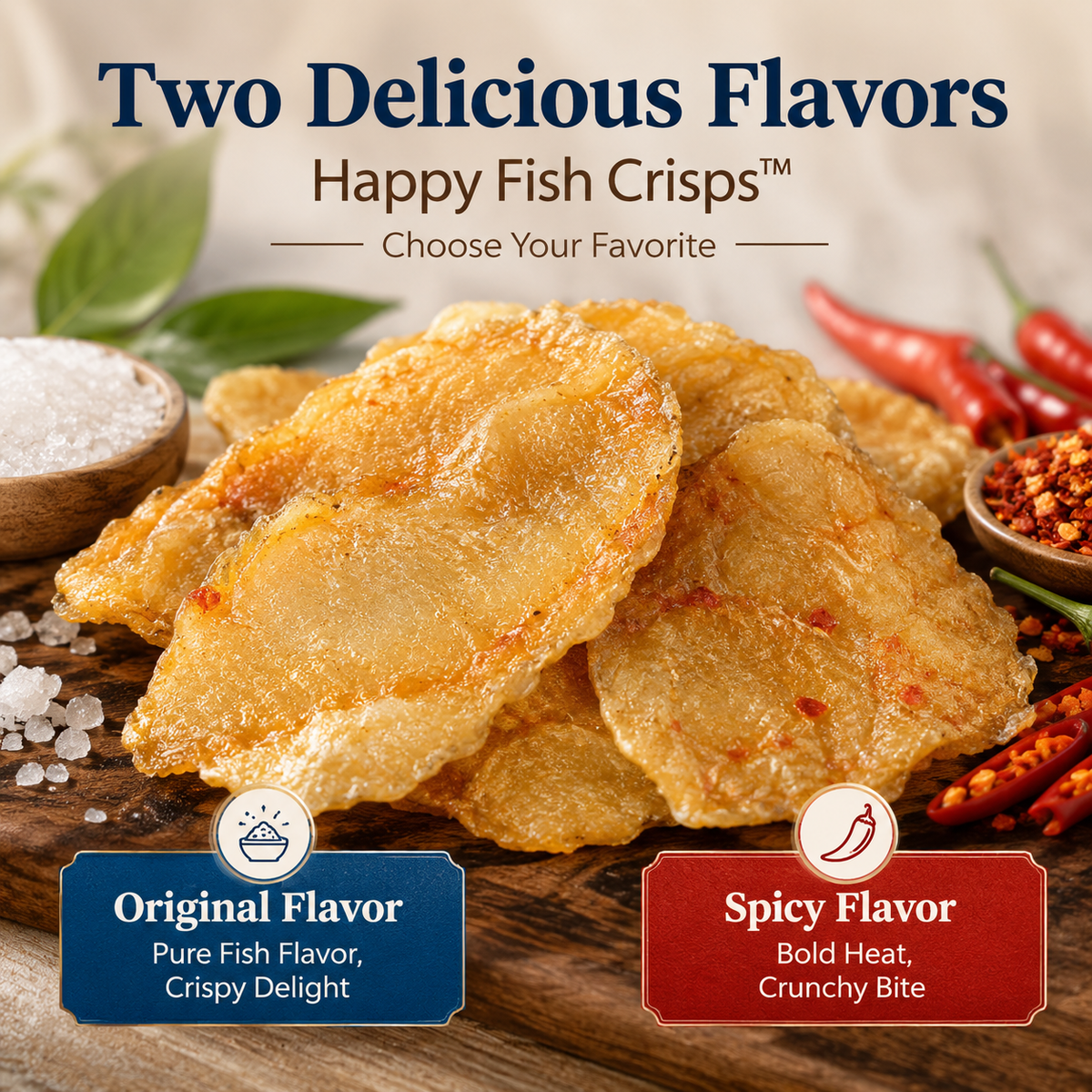 Happy Fish Crisps™ – A Light, Crispy & High-Protein Seafood Snack Made for Every Craving-YAO