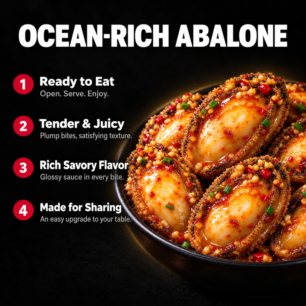 🦪 Restaurant-Quality Abalone at Home — Tear Open, Eat, Enjoy-TTR