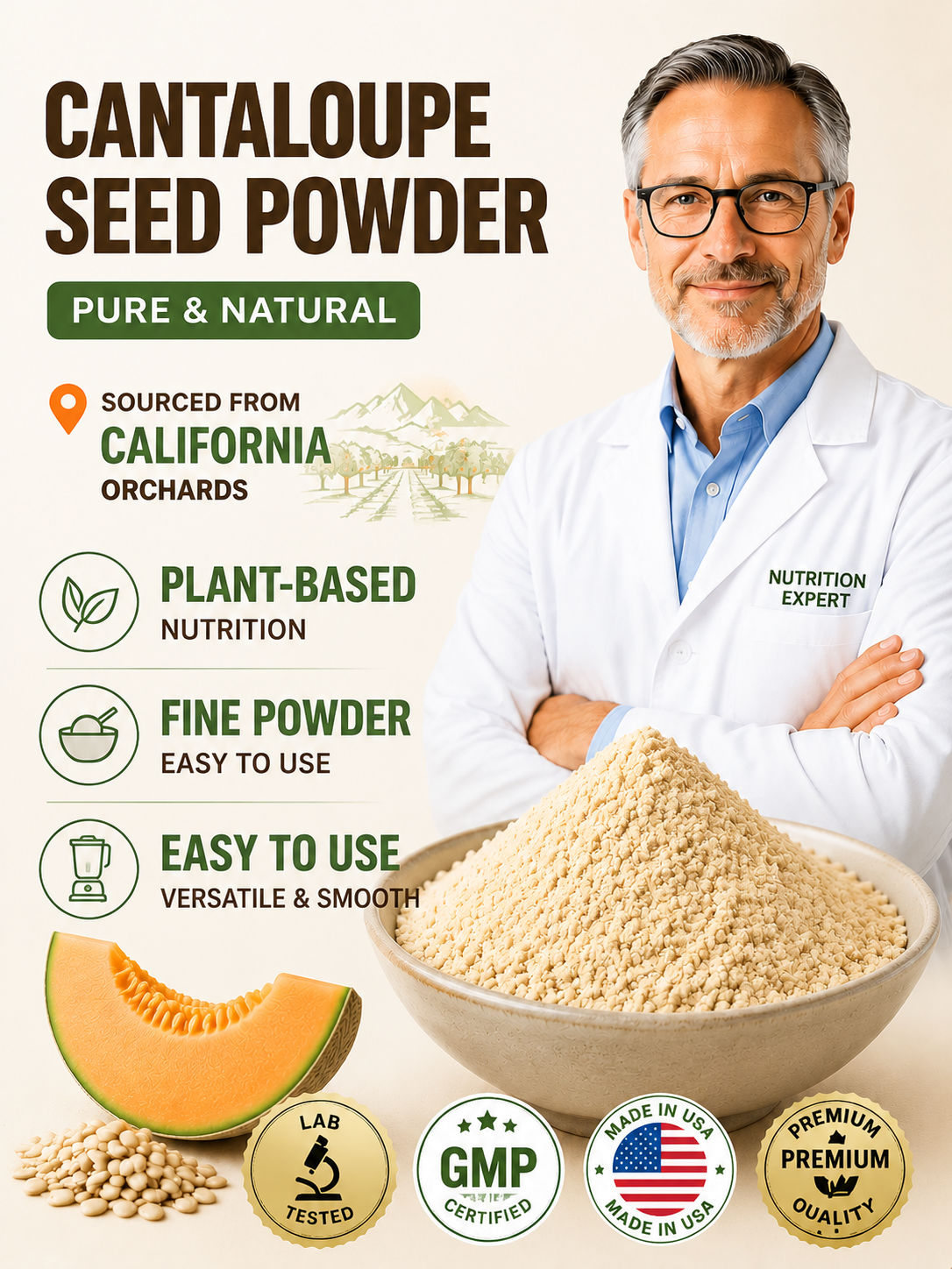 🍈 Premium Seed Powder Blend | Smooth Taste, Easy Nutrition-YAO