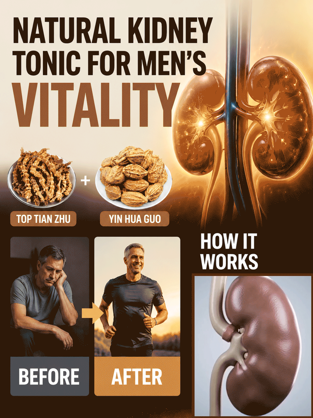 👨Men’s Daily Vitality Herbal Blend – Natural Plant-Based Wellness Support-YAO