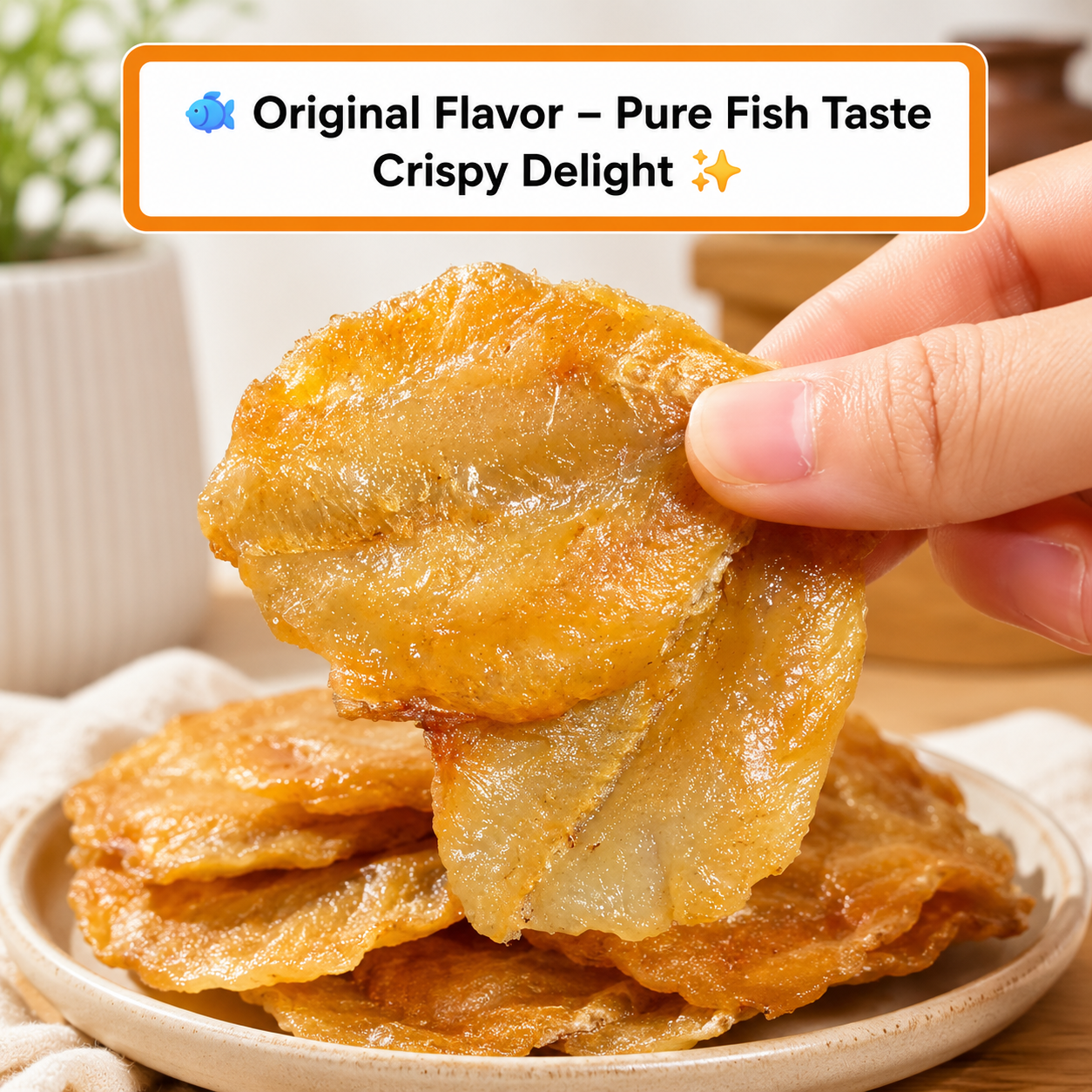 Happy Fish Crisps™ – A Light, Crispy & High-Protein Seafood Snack Made for Every Craving-YAO